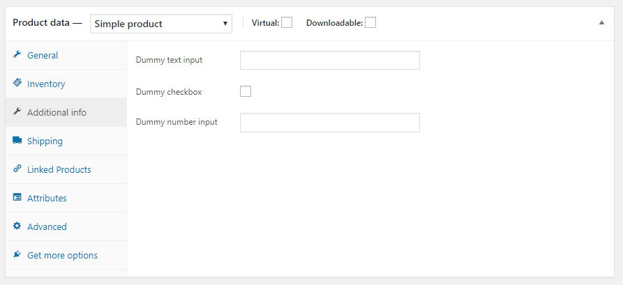 Custom WooCommerce Product Data Tab