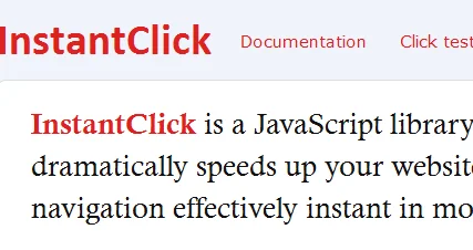 Use InstantClick Preloading to Speed Up Internal Links
