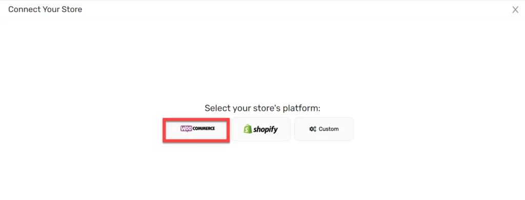 Select WooCommerce Platform