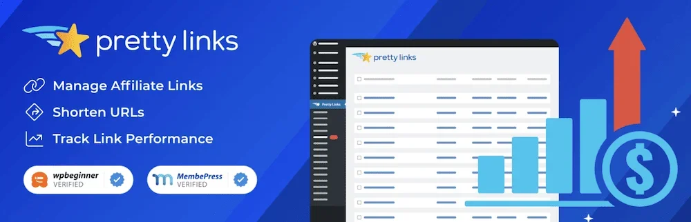 Pretty Links plugin interface