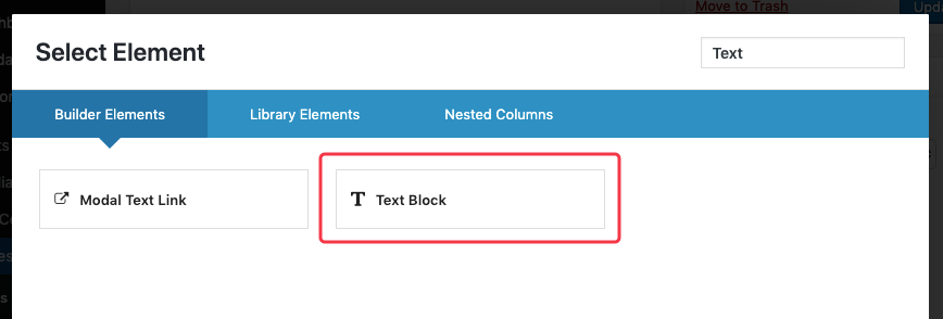 Adding a Text Block in Fusion Builder before inserting a video
