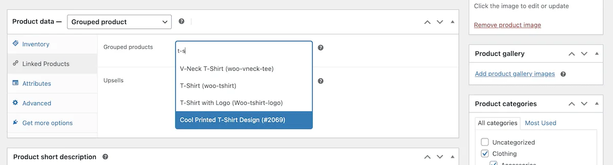Linked Products Search