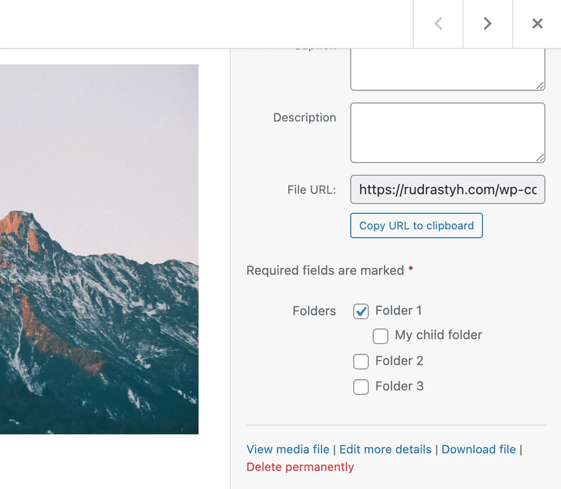 Edit Attachment Folders