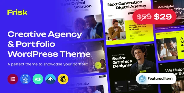 Frisk – WordPress theme for creative agencies and portfolios