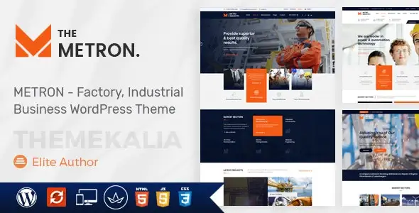 Metron – Industrial and Construction Business WordPress Theme