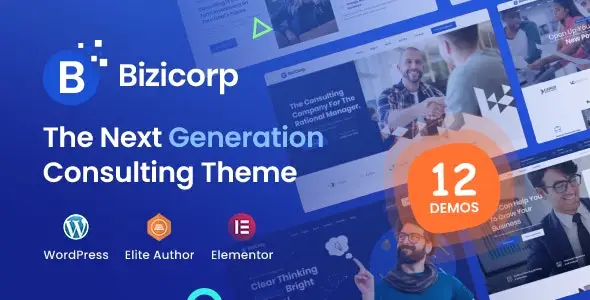 BiziCorp – Blue WordPress Business Consulting Theme