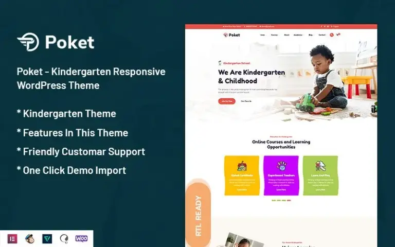 Poket – Kindergarten Responsive WordPress Theme
