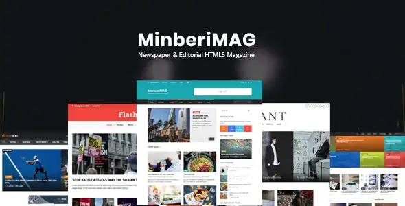 MinberiMag red news magazine theme, suitable for government agencies and public welfare organizations