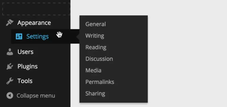 WordPress dashboard background menu sorting can also be sorted by drag and drop