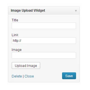 Recommended WordPress Advertising Plugin Image Upload Widget