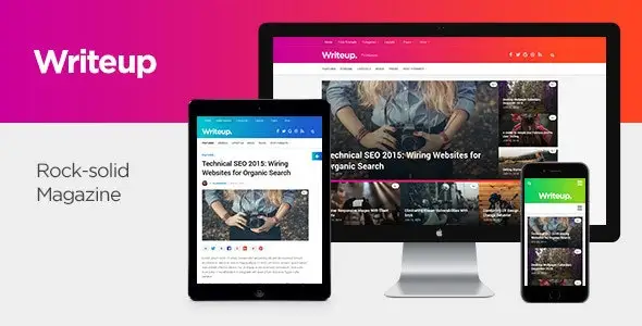 Writeup WordPress simple and elegant blog magazine theme