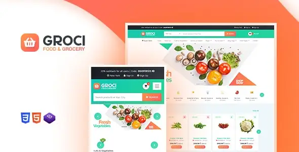 Groci – a fresh food e-commerce theme with excellent performance