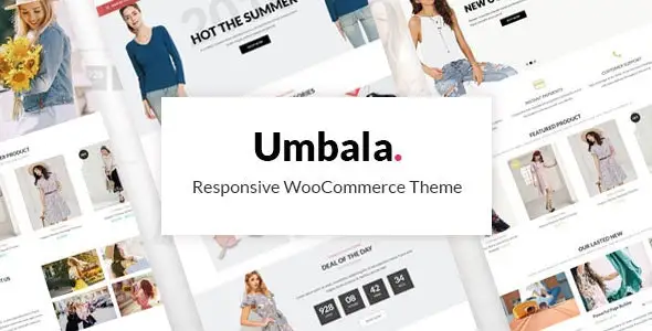 Umbala is an e-commerce theme suitable for clothing sales.