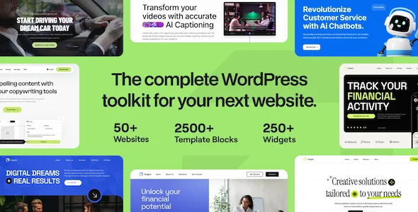 Outgrid – a multi-purpose WordPress theme suitable for service consulting industry and SaaS landing page