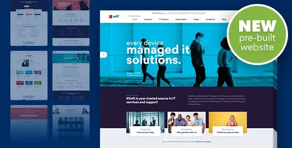 Nanosoft – a dedicated theme for IT solutions and services companies